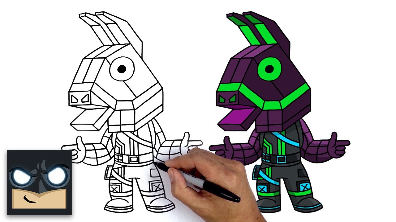 How To Draw Fortnite Llama Step By Step / Easy, step by step llama from ...