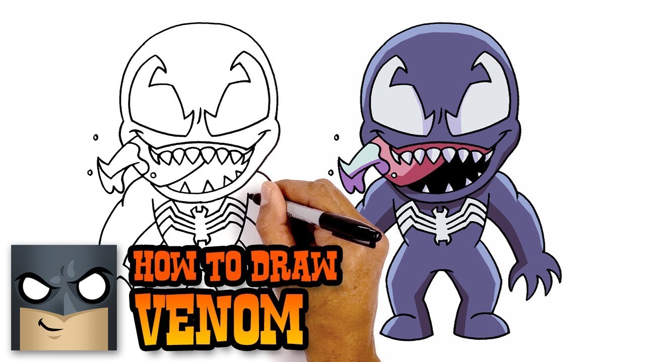How to Draw Venom | Awesome Step-by-Step Tutorial - MyHobbyClass.com